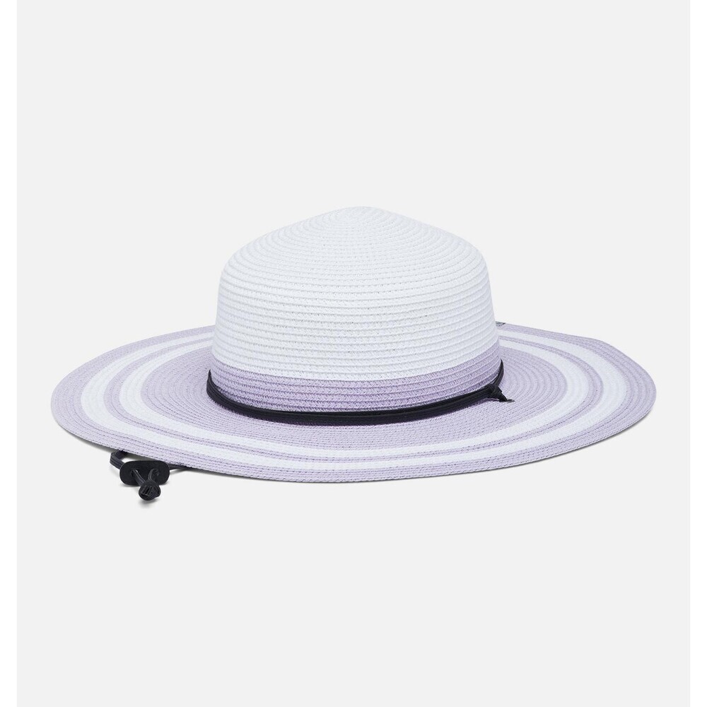 Columbia Global Adventure Packable Hat II Womens L/XL White Purple Summer JZZ577